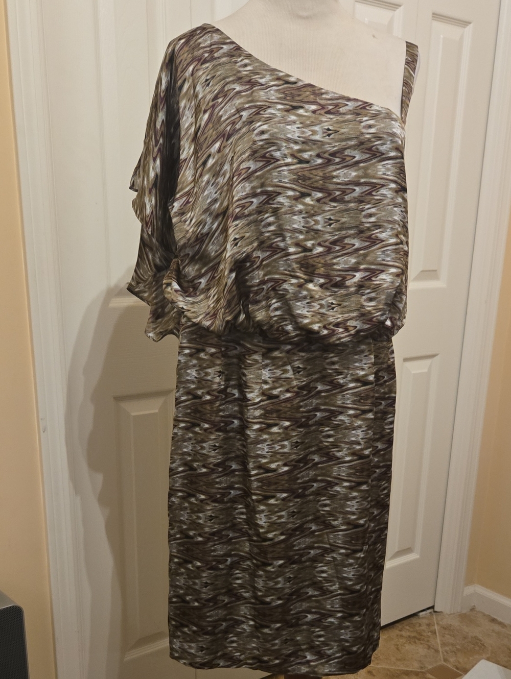 NWT Jessica Simpson Greenish Brown Batwing Dress Sz 12w